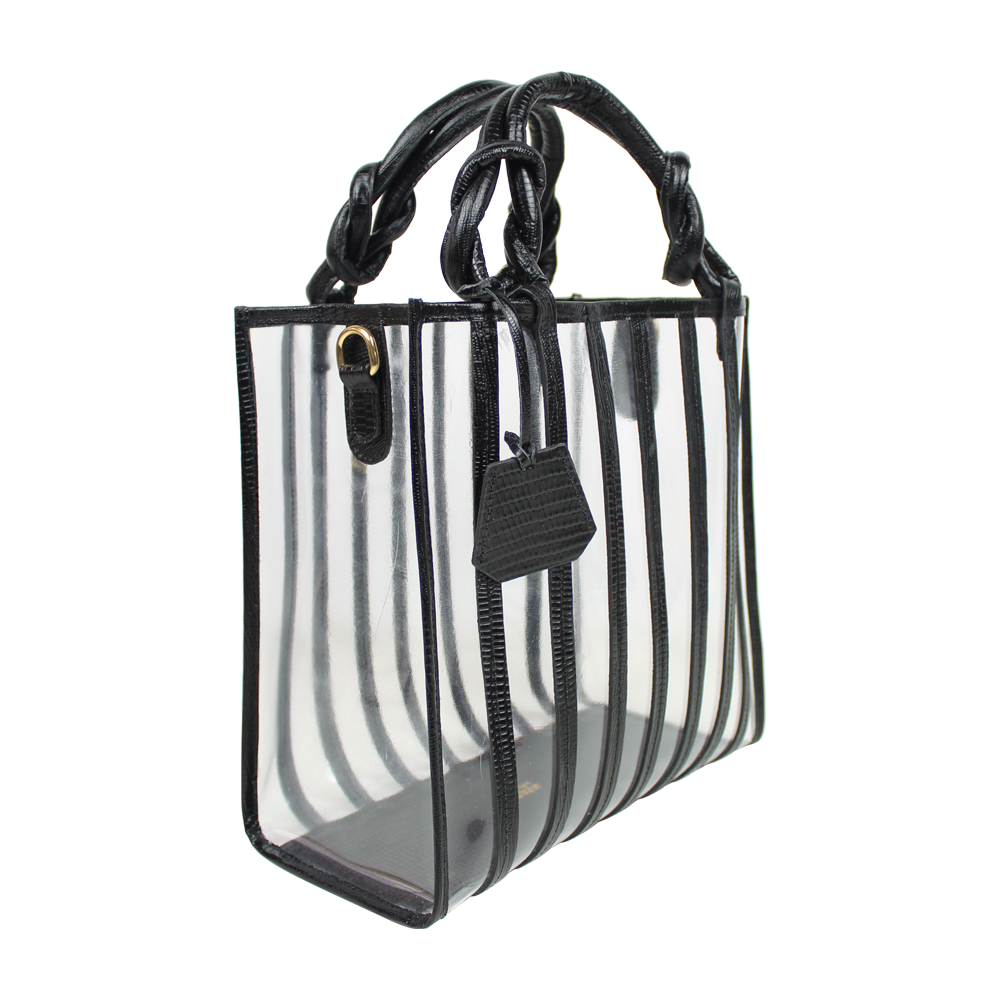 Bolsa Raquel P em Couro e Vinil Personalizada