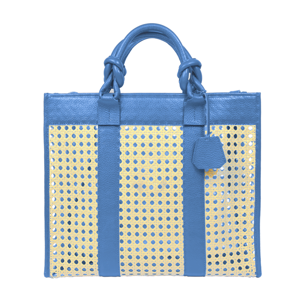 Bolsa Sailor G em Couro e Palha Personalizada