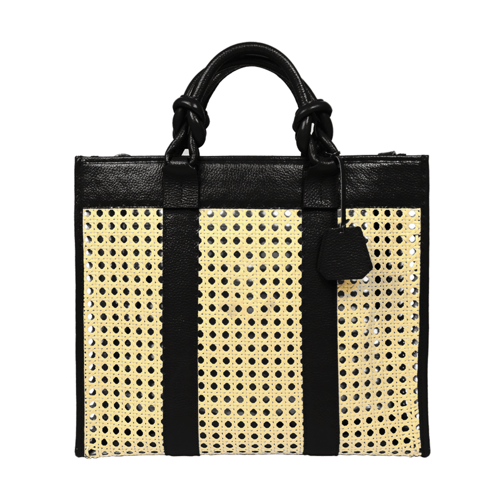 Bolsa Sailor G em Couro e Palha Personalizada