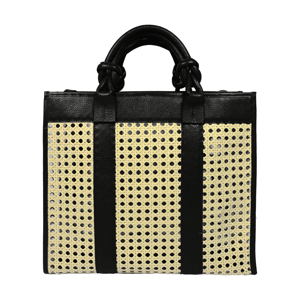 Bolsa Sailor G em Couro e Palha Personalizada
