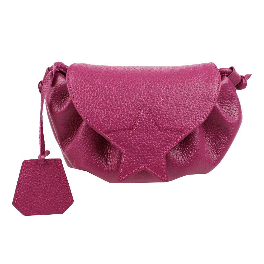Bolsa Infantil Star Fúcsia Liso Pronta Entrega
