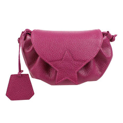 Bolsa Infantil Star Fúcsia Liso Pronta Entrega