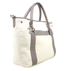 Bolsa de Bebê Large Tag Cavalo Joca em Algodão e Couro Personalizada