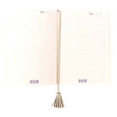 Caderno Bordado Off White Liso Pronta Entrega