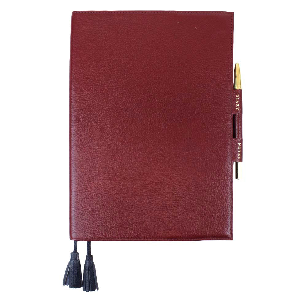 Caderno Toujours G Burgundy Liso com Marinho Liso Pronta Entrega
