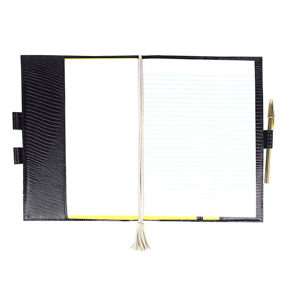 Caderno Toujours G Preto Paris com Off White Liso Pronta Entrega