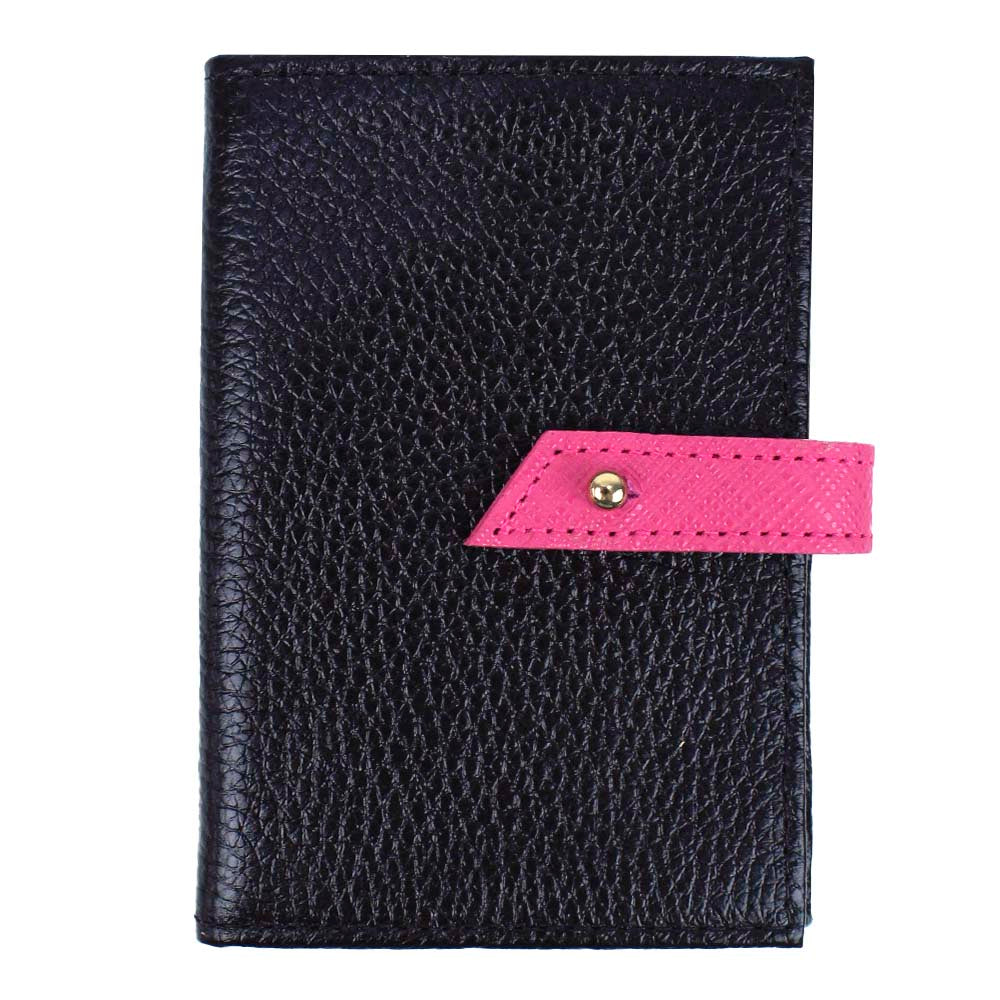 Carteira Mami Preto Liso com Pink Prada Pronta Entrega