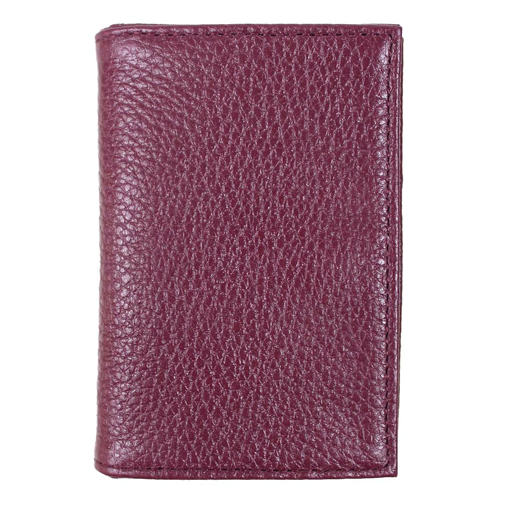 Carteira de Dinheiro Mini Burgundy Liso Pronta Entrega