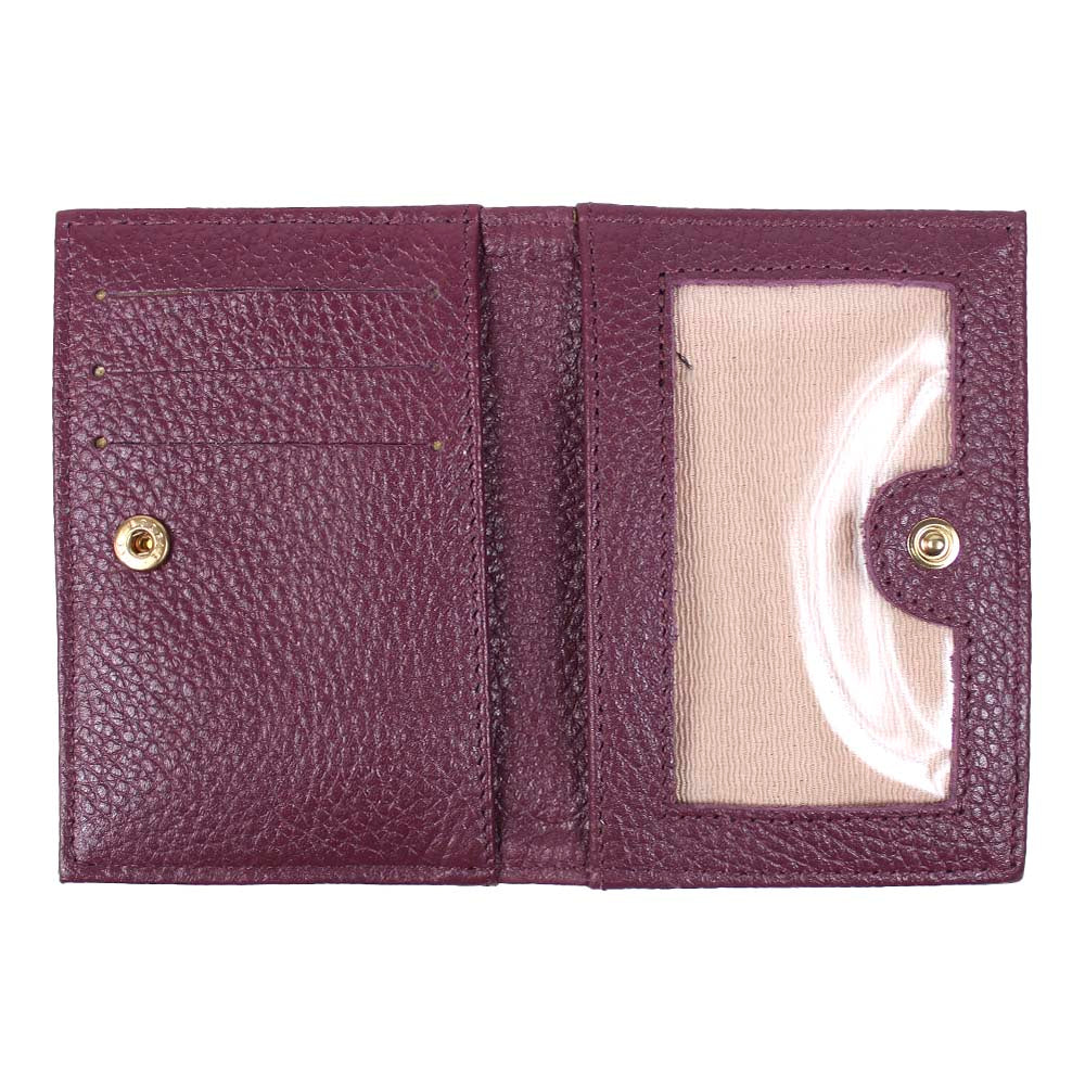 Carteira de Dinheiro Mini Burgundy Liso Pronta Entrega