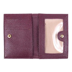 Carteira de Dinheiro Mini Burgundy Liso Pronta Entrega