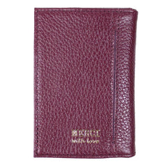 Carteira de Dinheiro Mini Burgundy Liso Pronta Entrega