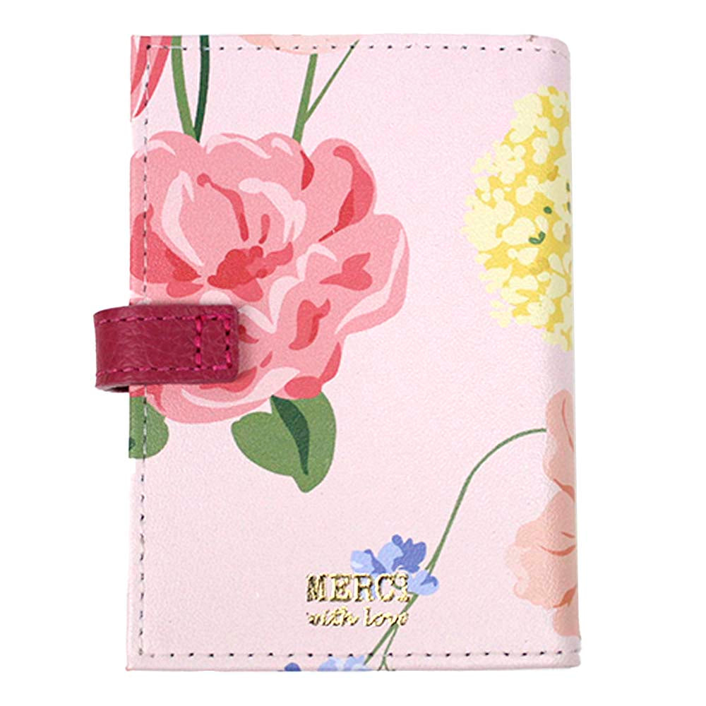 Carteira Mami Estampa Pêonia com Chiclete Pronta Entrega
