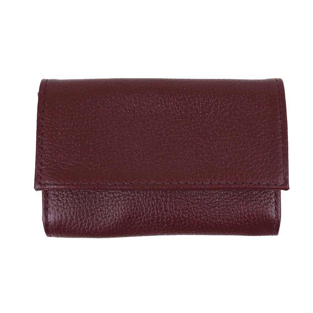 Carteira Tati Burgundy Liso Pronta Entrega