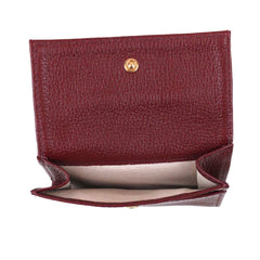 Carteira Tati Burgundy Liso Pronta Entrega