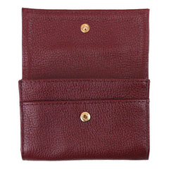 Carteira Tati Burgundy Liso Pronta Entrega