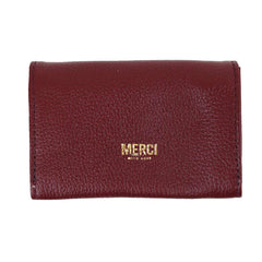 Carteira Tati Burgundy Liso Pronta Entrega