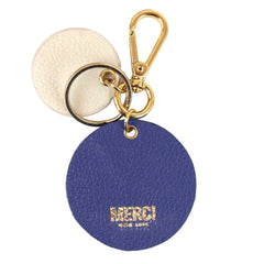 Chaveiro Bola de Futebol Indigo com Off White Liso Pronta Entrega