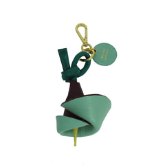 Chaveiro Tulipa em Couro Personalizado