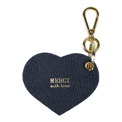 Chaveiro Coração Marinho Liso Pronta Entrega