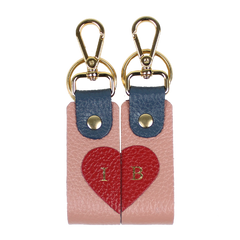 Chaveiro Duamor em Couro Personalizado