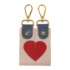 Chaveiro Duamor em Couro Personalizado