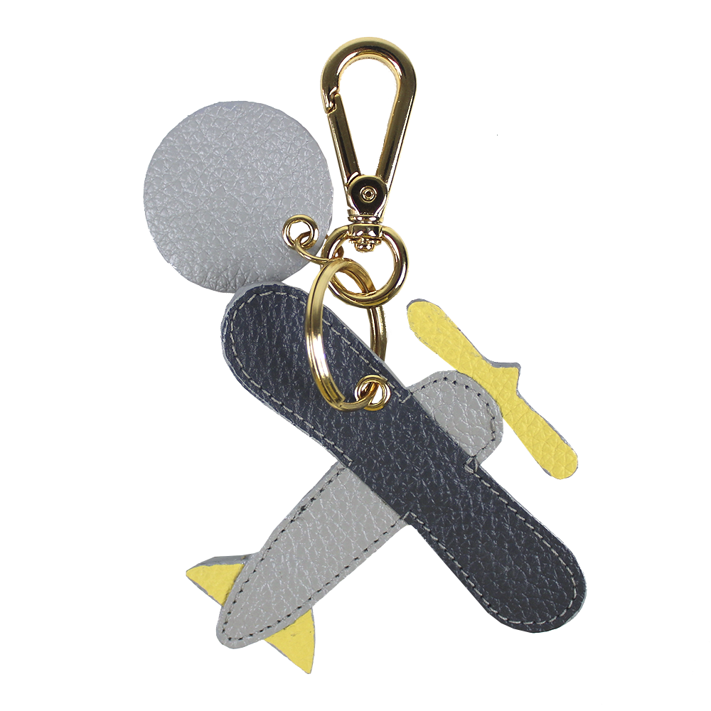 Chaveiro Little Plane em Couro Personalizado