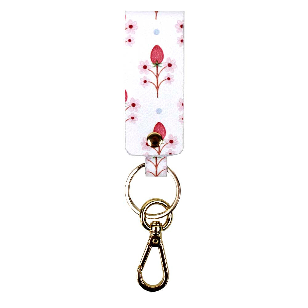 Chaveiro Meg Estampa Blossom Morangos Pronta Entrega
