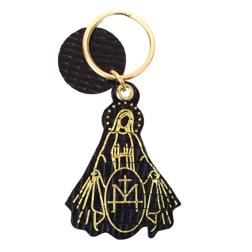 Chaveiro Nossa Senhora da Medalha Preto Paris Pronta Entrega