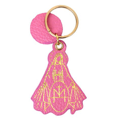 Chaveiro Nossa Senhora da Medalha Rosa Orquídea Pronta Entrega