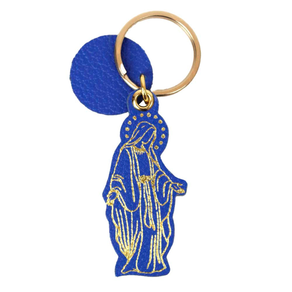 Chaveiro Nossa Senhora das Graças Azul Cobalto Pronta Entrega