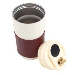 Copo Térmico Branco com Burgundy Liso Pronta Entrega
