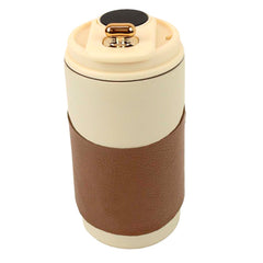 Copo Térmico Branco com Caramelo Liso Pronta Entrega