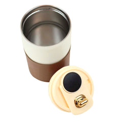 Copo Térmico Branco com Caramelo Liso Pronta Entrega