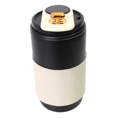 Copo Térmico Preto com Off White Liso Pronta Entrega