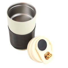 Copo Térmico Branco com Preto Liso Pronta Entrega