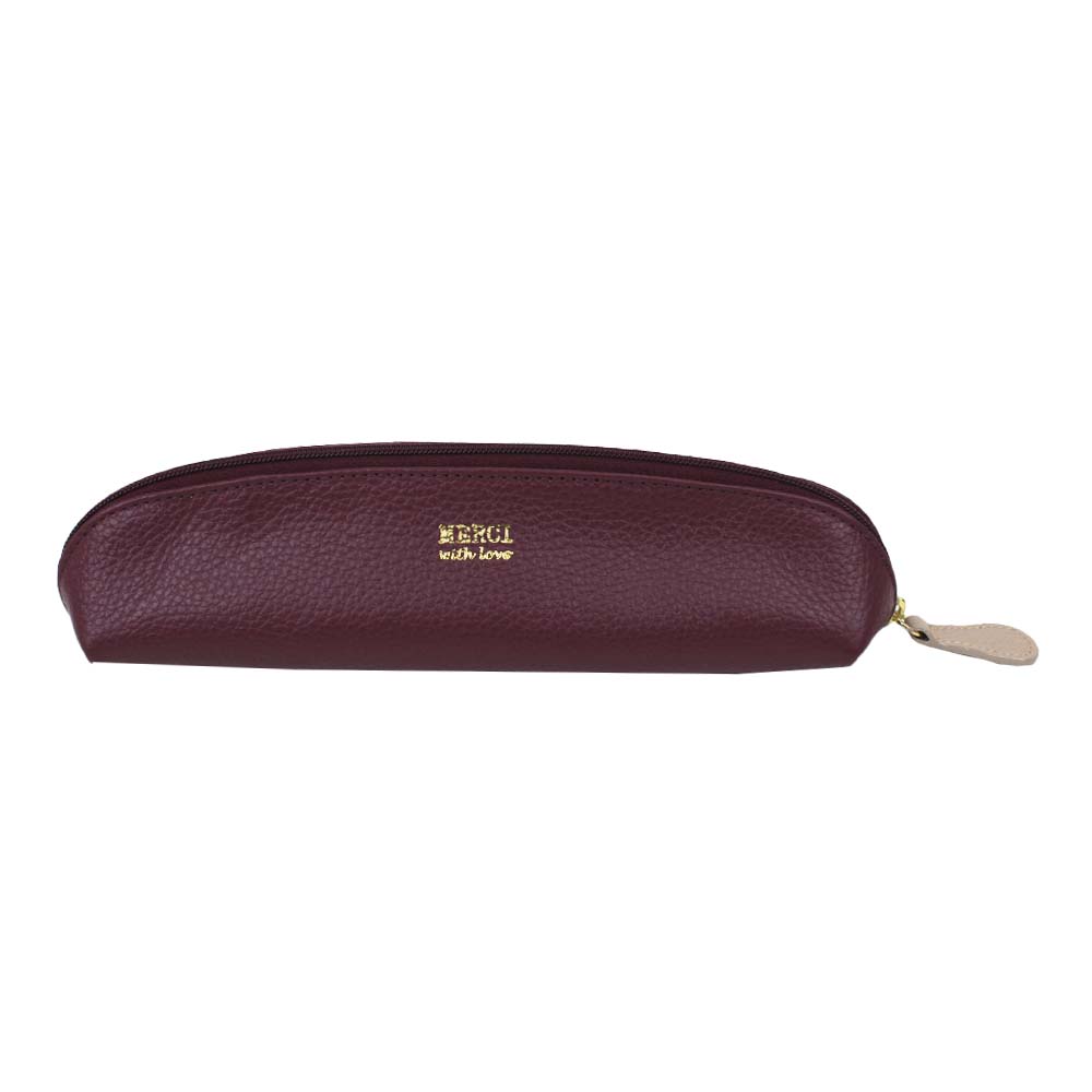 Estojo Eloah Burgundy Liso com Rose Liso Pronta Entrega