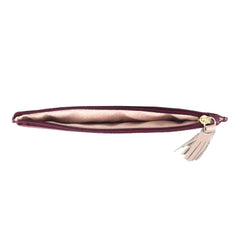 Estojo Lya Burgundy Liso com Rose Liso Pronta Entrega