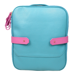 Extra Bag Aqua Liso com Rosa Orquídea Pronta Entrega