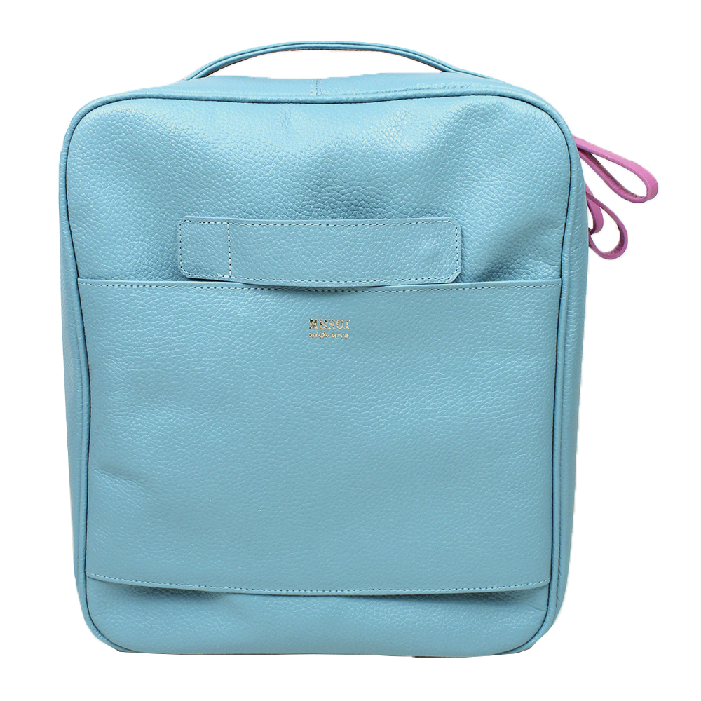 Extra Bag Aqua Liso com Rosa Orquídea Pronta Entrega