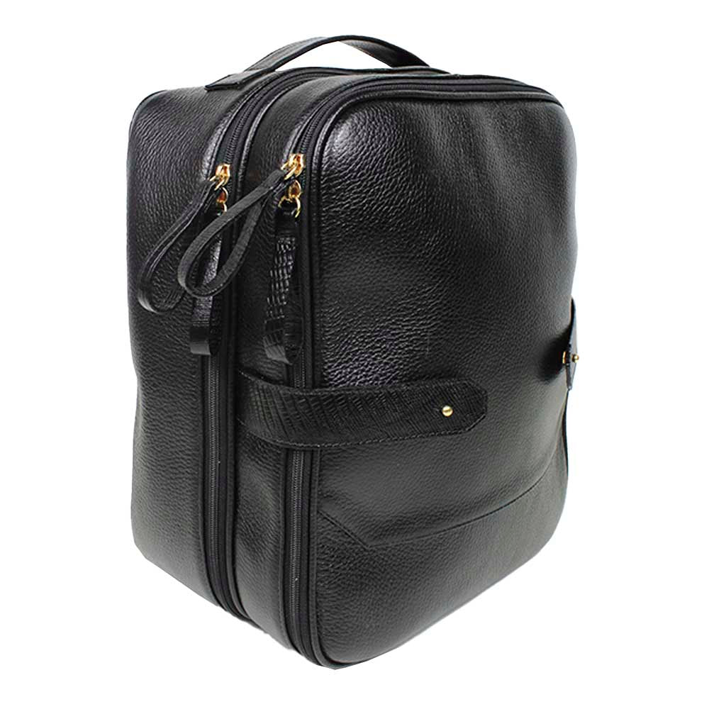 Extra Bag Preto Liso com Preto Paris Pronta Entrega