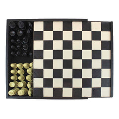 Jogo de Xadrez Preto Liso Pronta Entrega