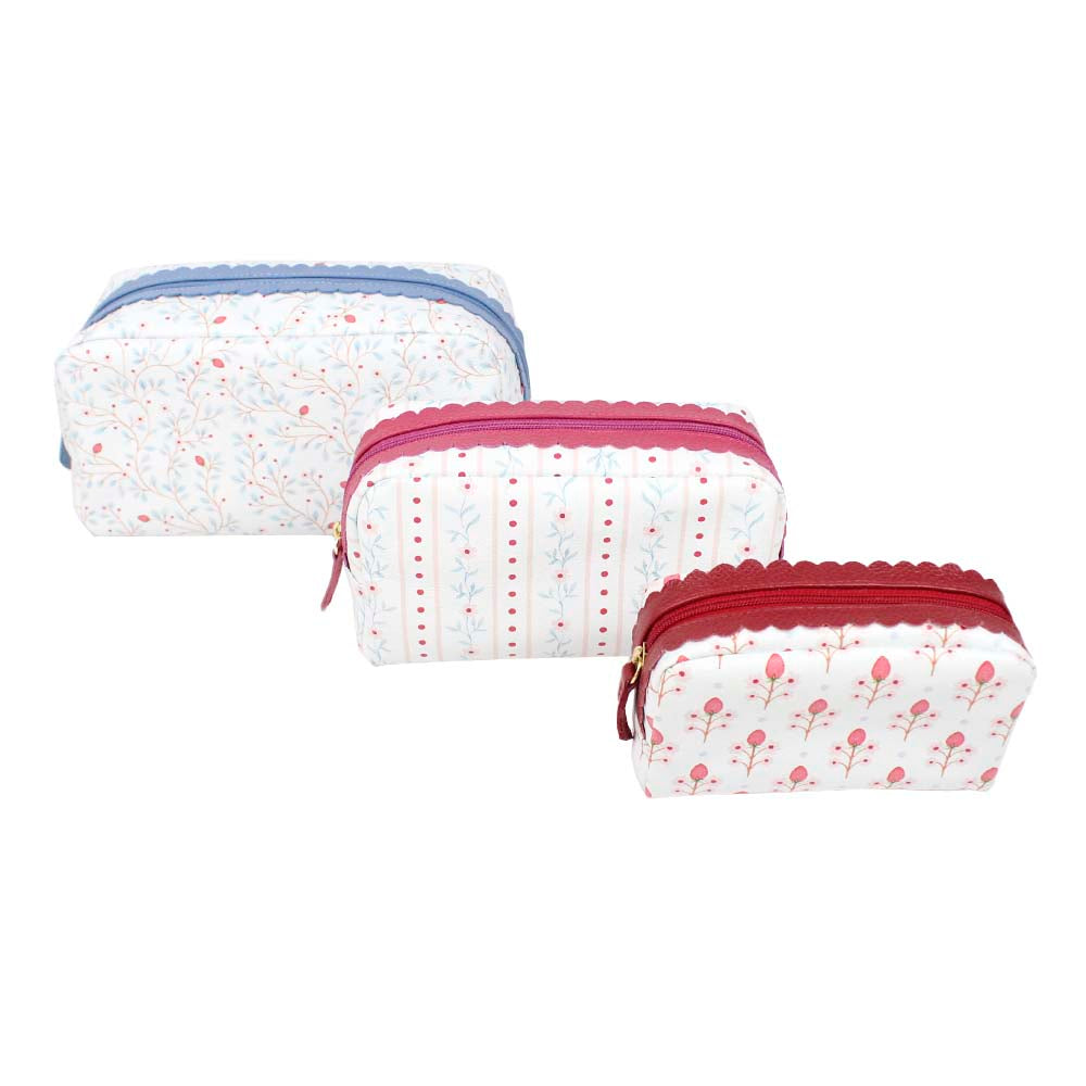 Kit Necessaire Estampa Blossom Pronta Entrega