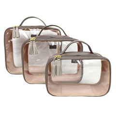 Kit Necessaire Crystal com 3 Fendi com Atmosfera Pronta Entrega
