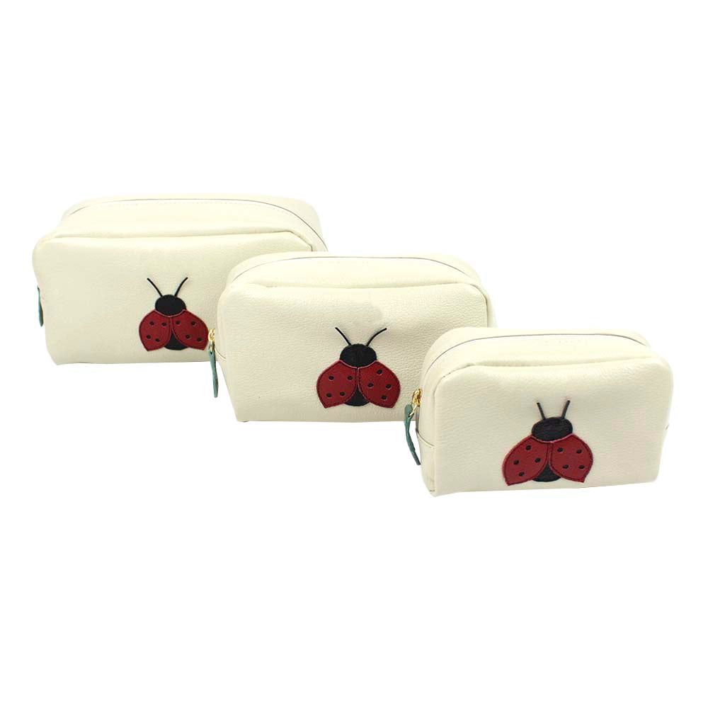 Kit Necessaire Joaninha em Couro