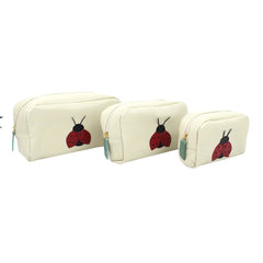 Kit Necessaire Joaninha em Couro