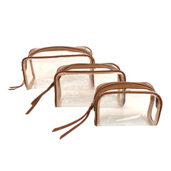 Kit Necessaire Abel Caramelo Liso Pronta Entrega