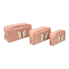 Kit Necessaire Borboleta em Couro Personalizado