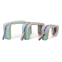 Kit Necessaire Betina Babado em Vinil e Couro Personalizado