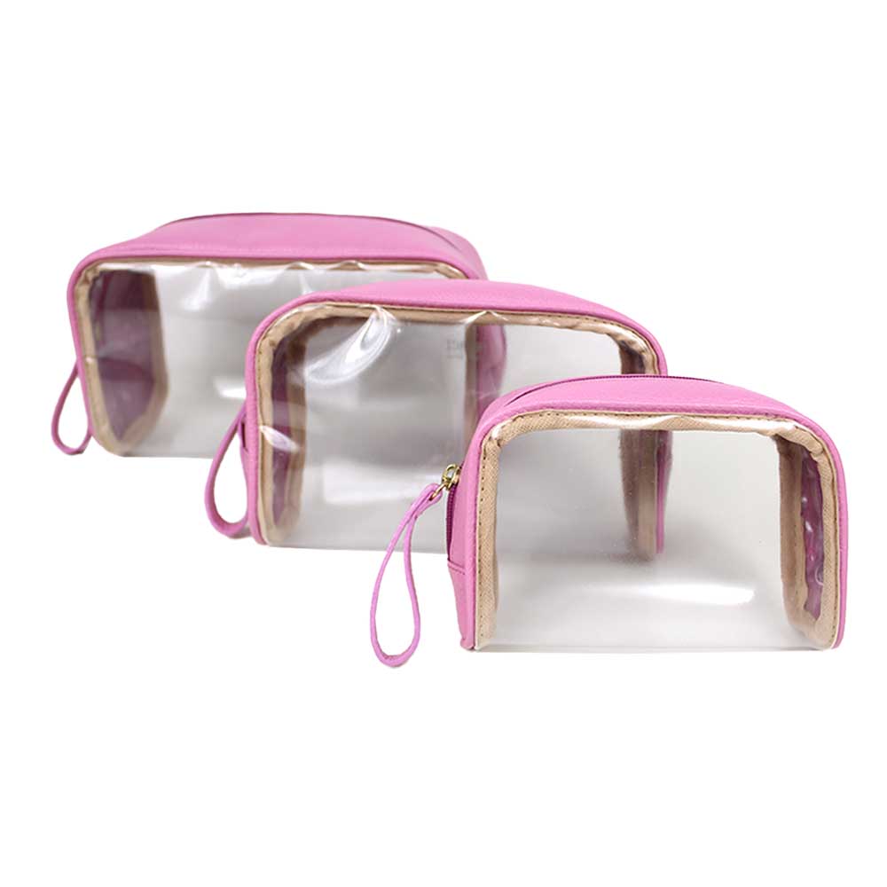 Kit Necessaire Betina Rosa Orquídea Pronta Entrega