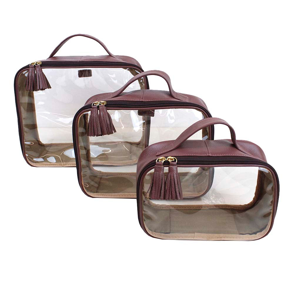 Kit Necessaire Crystal com 3 Expresso Pronta Entrega